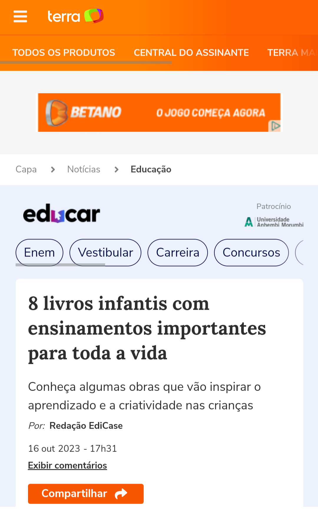 Oito livros infantis com ensinamentos importantes para toda a vida