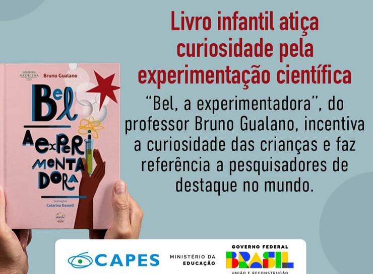 CAPES - Livro infantil Bel, a Experimentadora de Bruno Gualano, é indicado pela CAPES