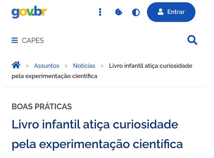 GOV.br - Livro infantil Bel, a Experimentadora atiça curiosidade pel experimentação científica